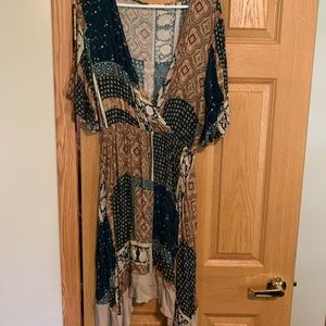 Flirty boutique handkerchief dress